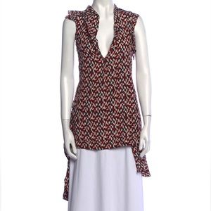 Marni silk geometric print tunic
